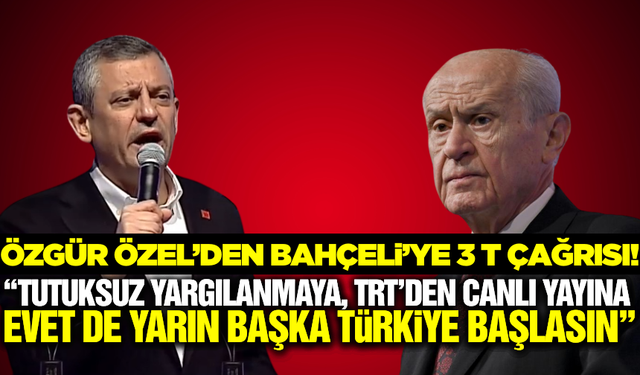 Özgür Özel: "Onların elinde balta yok ama Milli Eğitim Bakanlığının başında bir kazma var"