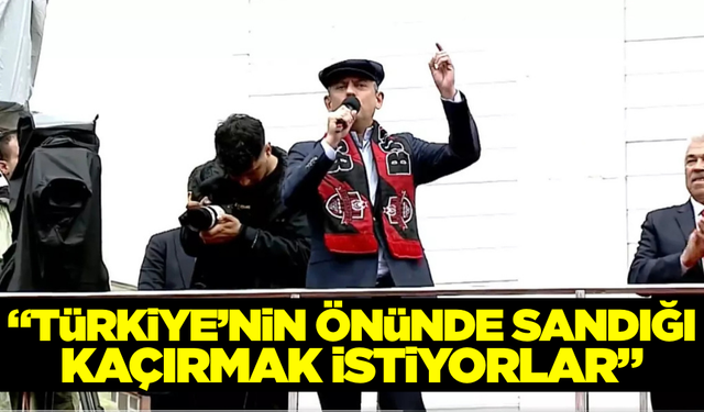 Özgür Özel: "Karınca gibi çalışkan o çiftçileri sana ezdirmeyiz"