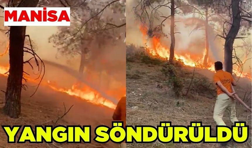 Soma'da orman yangını söndürüldü
