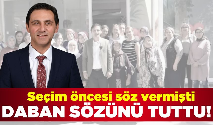 Selendi Belediye Başkanı Murat Daban sözünü tuttu