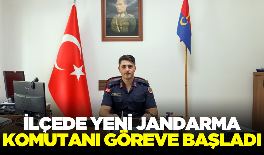 Manisa'nın ilçesinde yeni jandarma komutanı göreve başladı