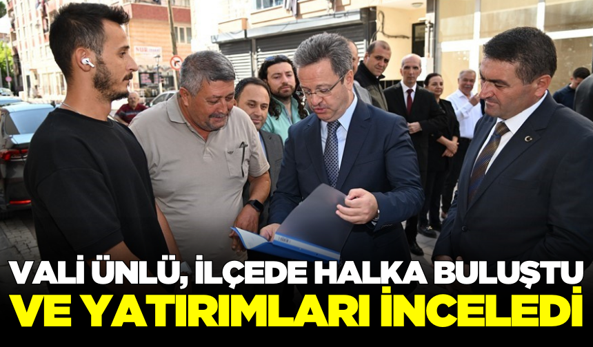 Vali Ünlü, yatırımları yerinde inceledi