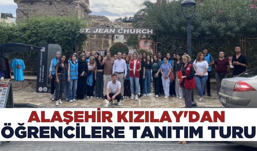 Alaşehir Kızılay'dan öğrencilere tanıtım turu