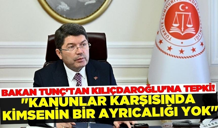 Bakan Tunç; "Cumhurbaşkanımıza yapılan bu hakaretleri kabul etmemiz mümkün değil"