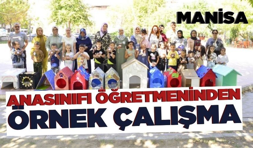 Öğretmen Zeynep Demir, Manisalı miniklere hayvan sevgisini aşılıyor