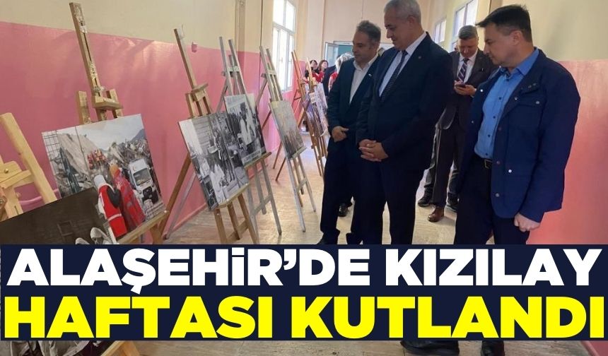 Alaşehir'de Kızılay Haftası kapsamında bir araya gelindi