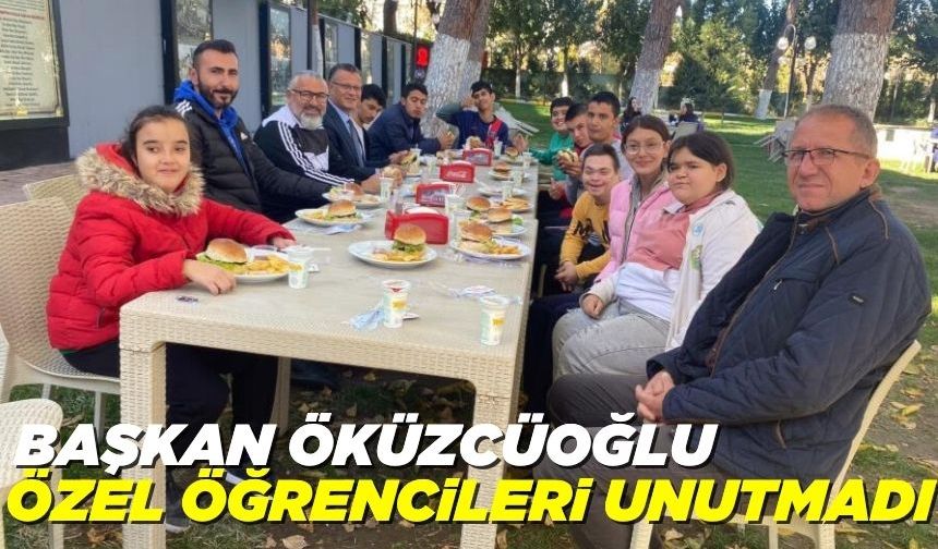 Başkan Öküzcüoğlu özel öğrencilerle bir araya geldi