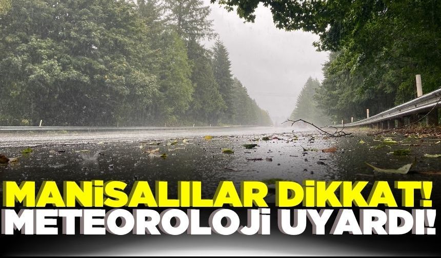 Manisa'ya yağmur gök gürültüsü ile beraber geliyor!