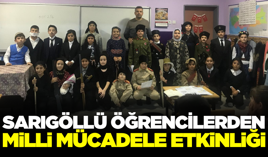 Sarıgöllü Öğrenciler Milli Mücadele Kahramanları Andı