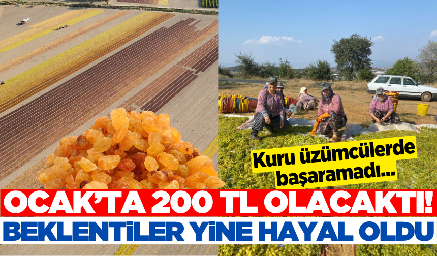 Kuru üzüm piyasasında son durum nasıl?