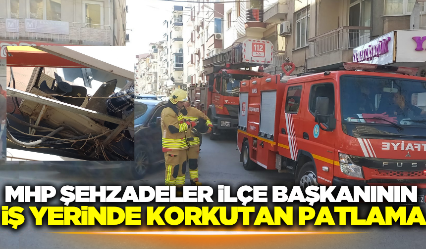 Manisa'da Çiçekçi Dükkanında Klima Motoru Patladı