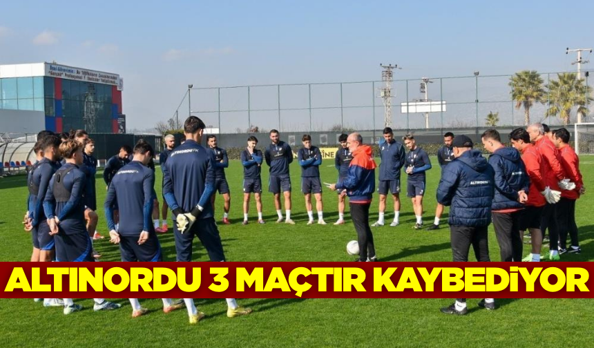 Altınordu 3 maçtır galibiyete hasret