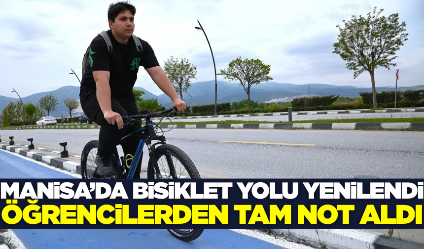 Manisa'da bisiklet yolu yenileme çalışmaları tamamlandı