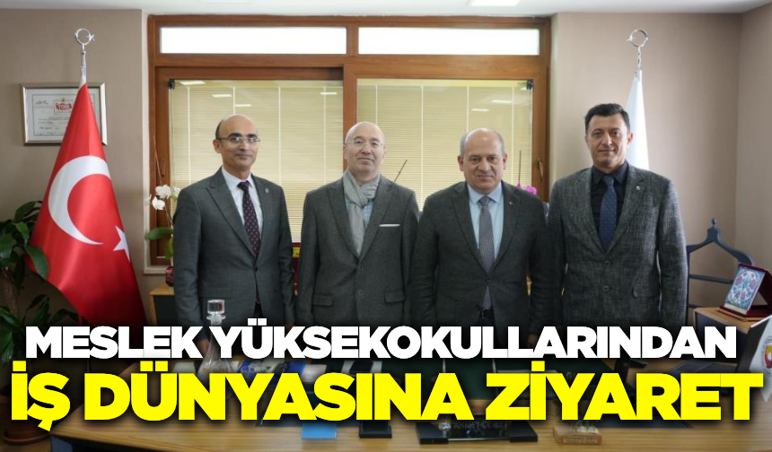 MYO Müdürleri ve ETO Başkanı'ndan öğrenci donanımına yönelik iş birliği görüşmesi