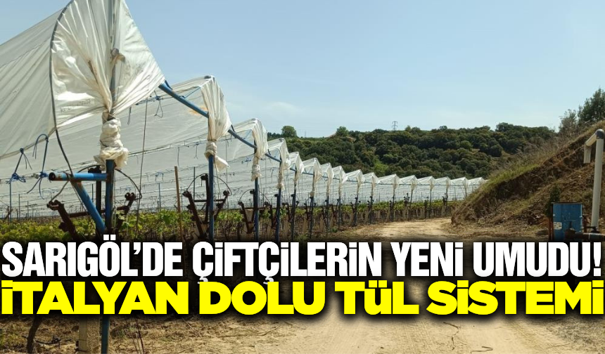 Sarıgöl'de çiftçilerin zirai don olayından yeni korunma yöntemi!