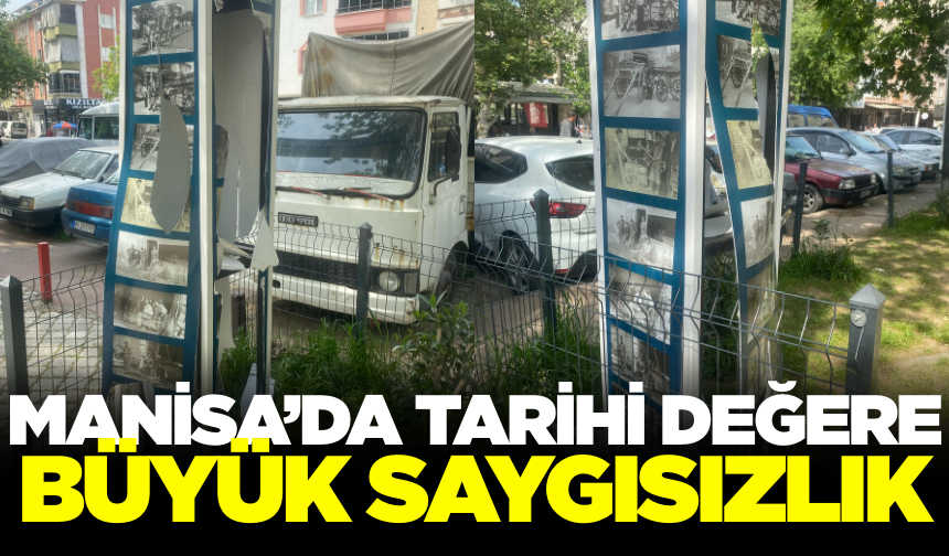 Turgutlu’da Tarihi Demirciler Çarşısı Parkı’nın Tabelasına Saldırı