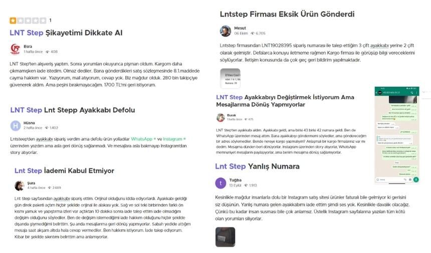 İnstep ayakkabı orjinal mi Lnt Step güvenilir mi (2)