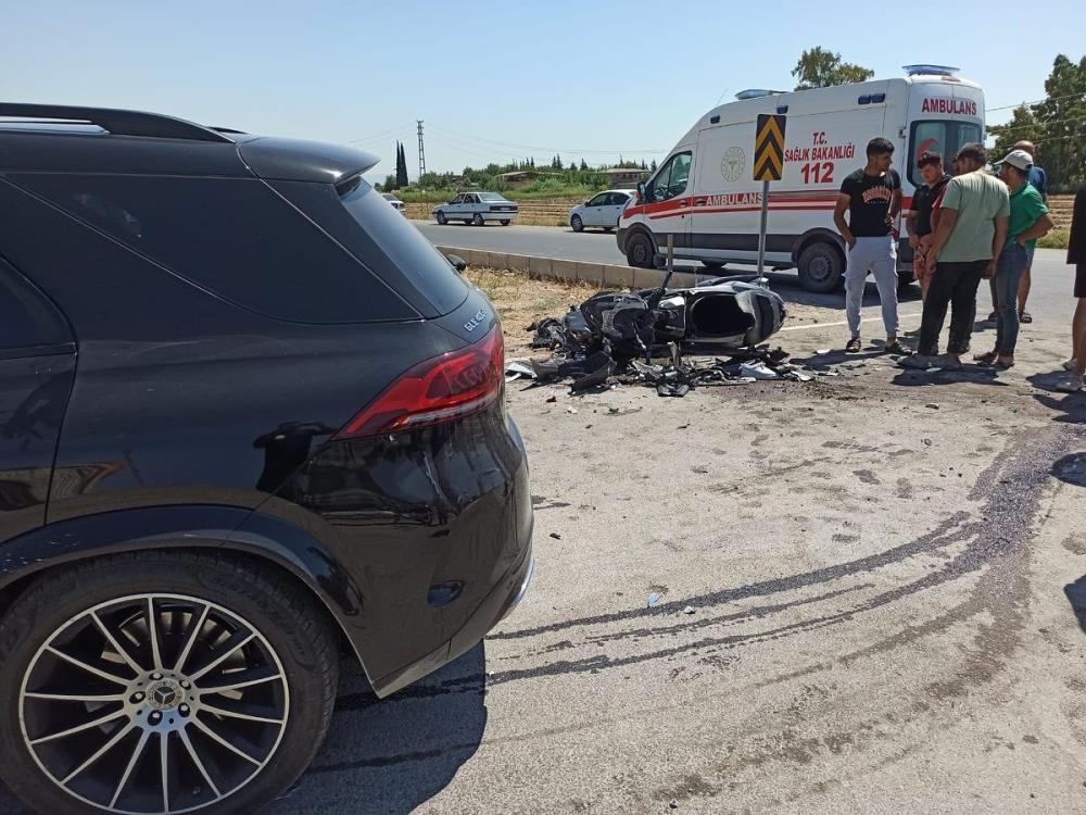 Motosiklet ile cip çarpıştı: 1 ölü 1 yaralı