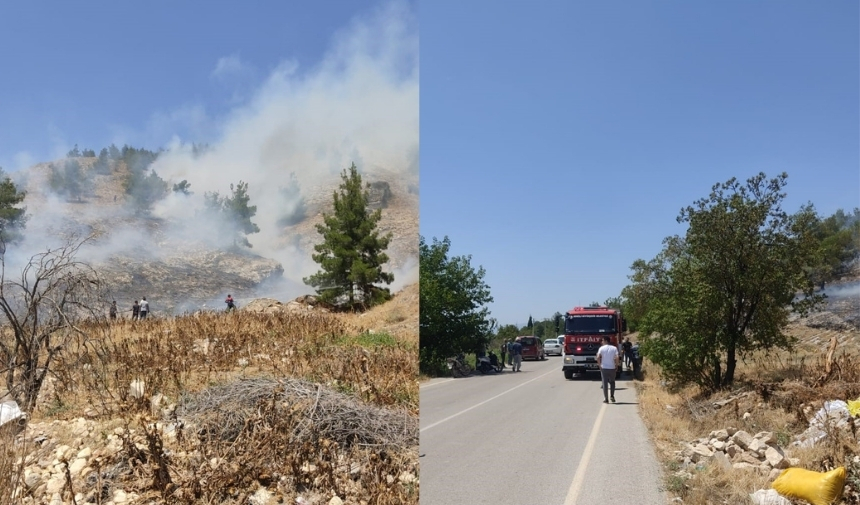 Denizli’de Ormanlık Alanda Çıkan Yangına Müdahale Ediliyor (3)