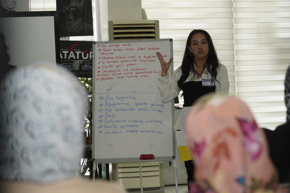 Kadına Yönelik Şiddetle Mücadele İçin Kursiyerlere Seminer Verildi-1