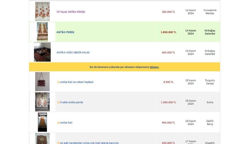 Manisa'da Antika Perde Furması! Fiyatlar 2 Milyona Ulaştı (1)