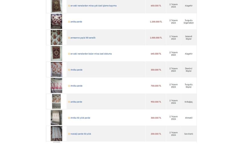 Manisa'da Antika Perde Furması! Fiyatlar 2 Milyona Ulaştı (2)