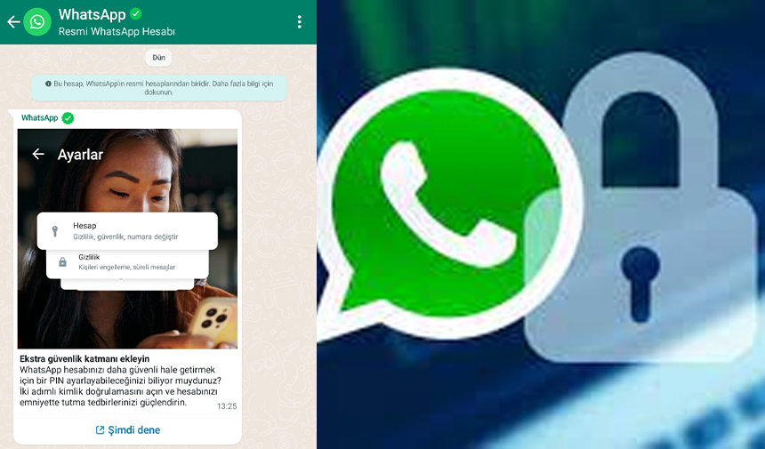 Whatsapp ekstra güvenlik katmanı ekleyin mesajı nedir mesaj