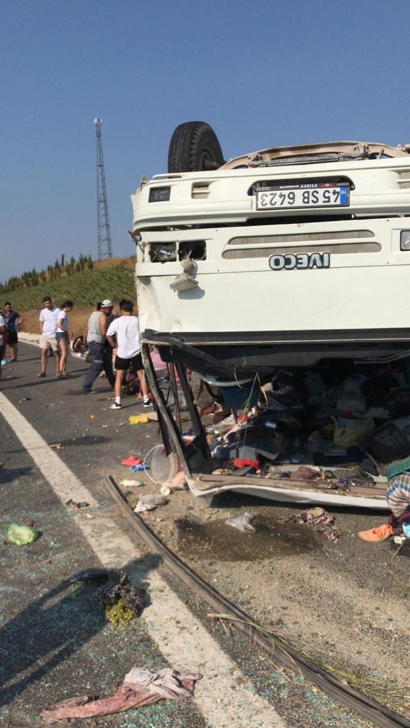 akhisarda tarım işçisi kaza