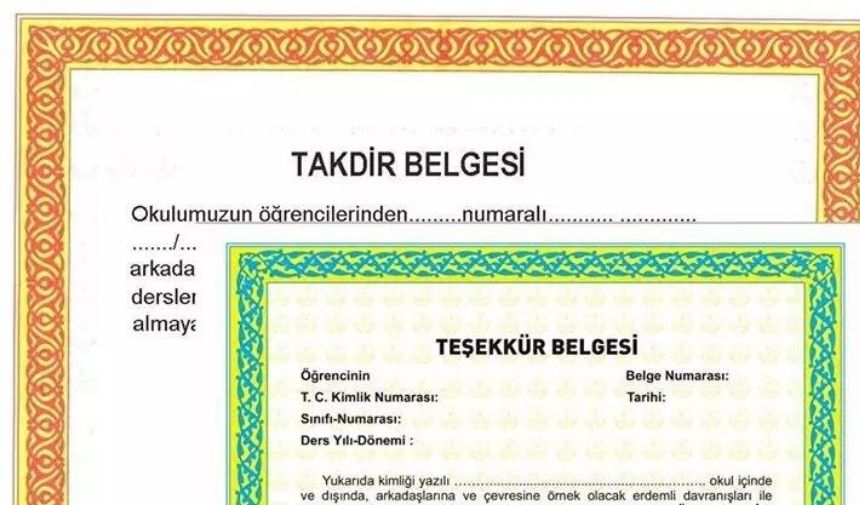 İlkokulda Takdir Teşekkür Belgesi Var Mı 2024 Takdir Teşekkür Belgesi Hangi Sınıflara Verilir (1)