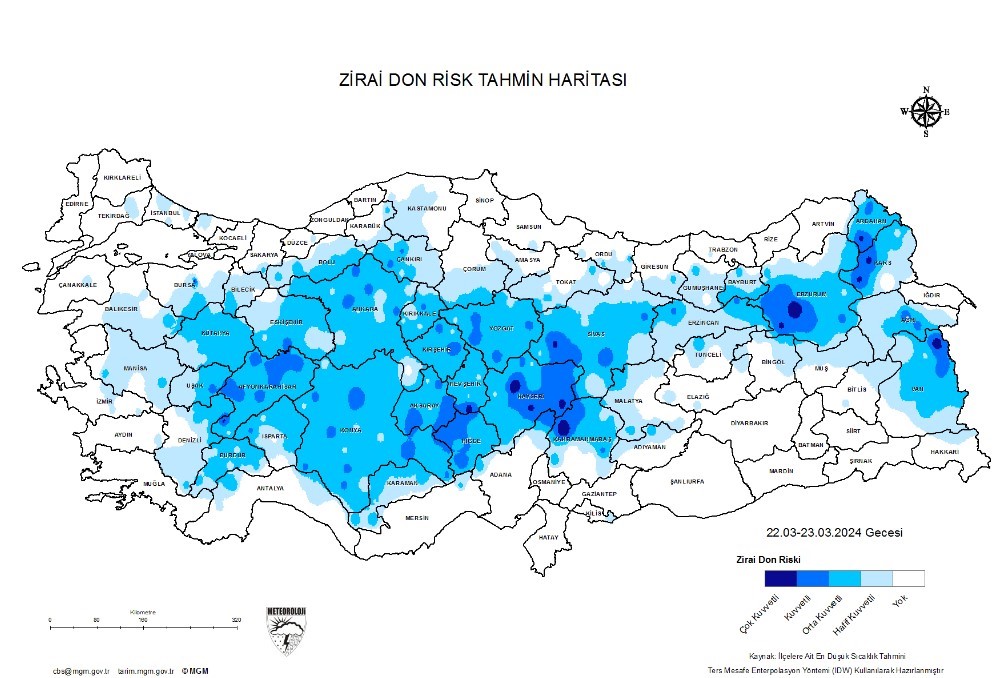 Meteoroloji Denizli Için Zirai Don Uyarısı Verdi (2)