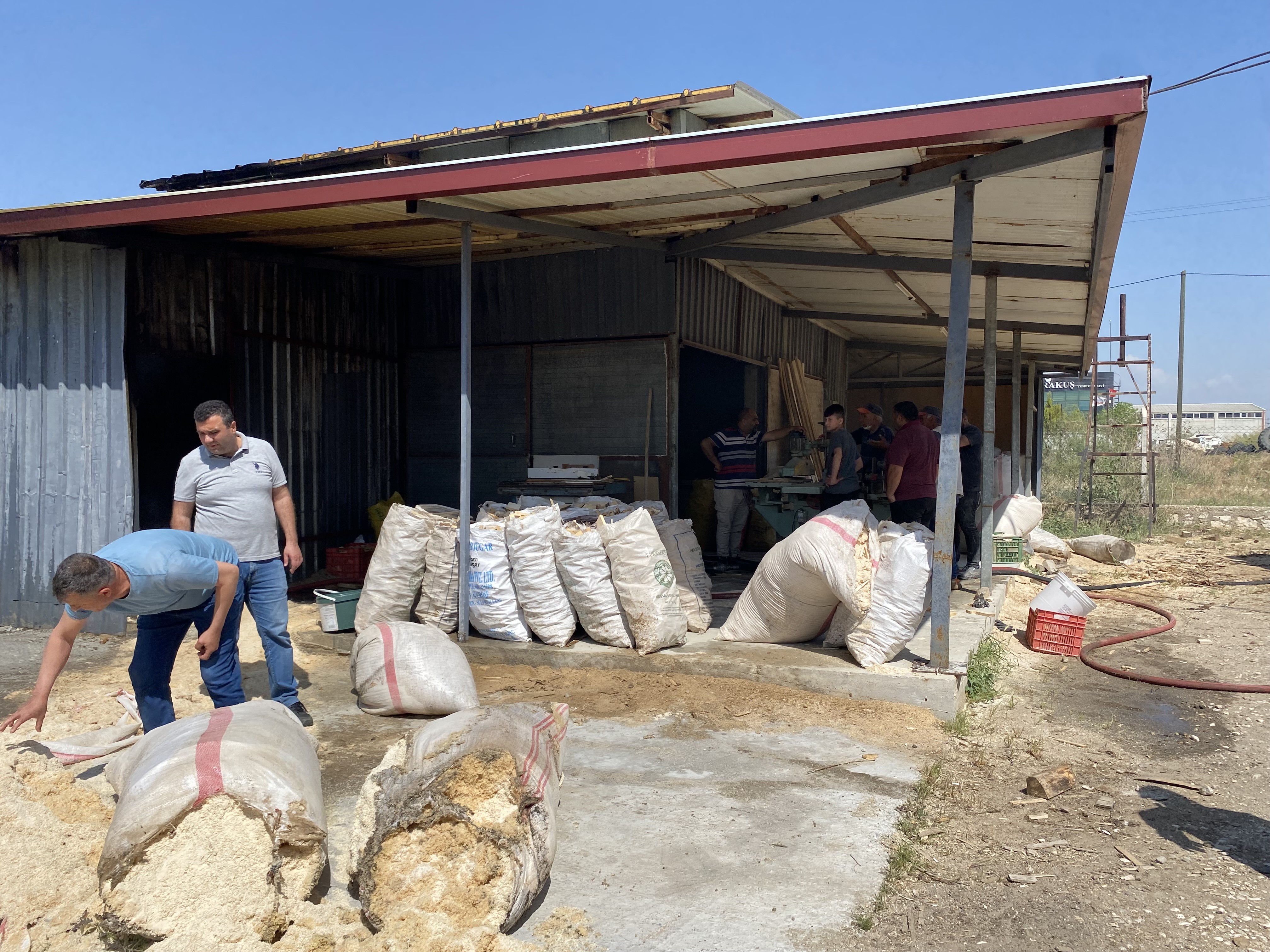 Fabrika Yangını Alaşehir (5)