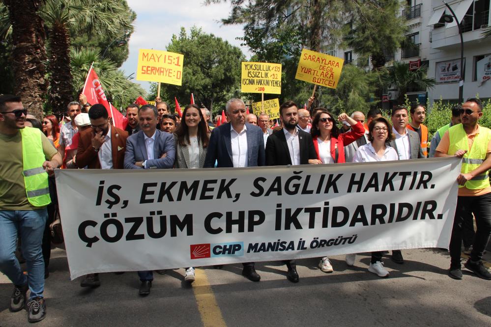 Manisa'da binlerce emekçi 1 Mayıs'ta bir araya geldi-4