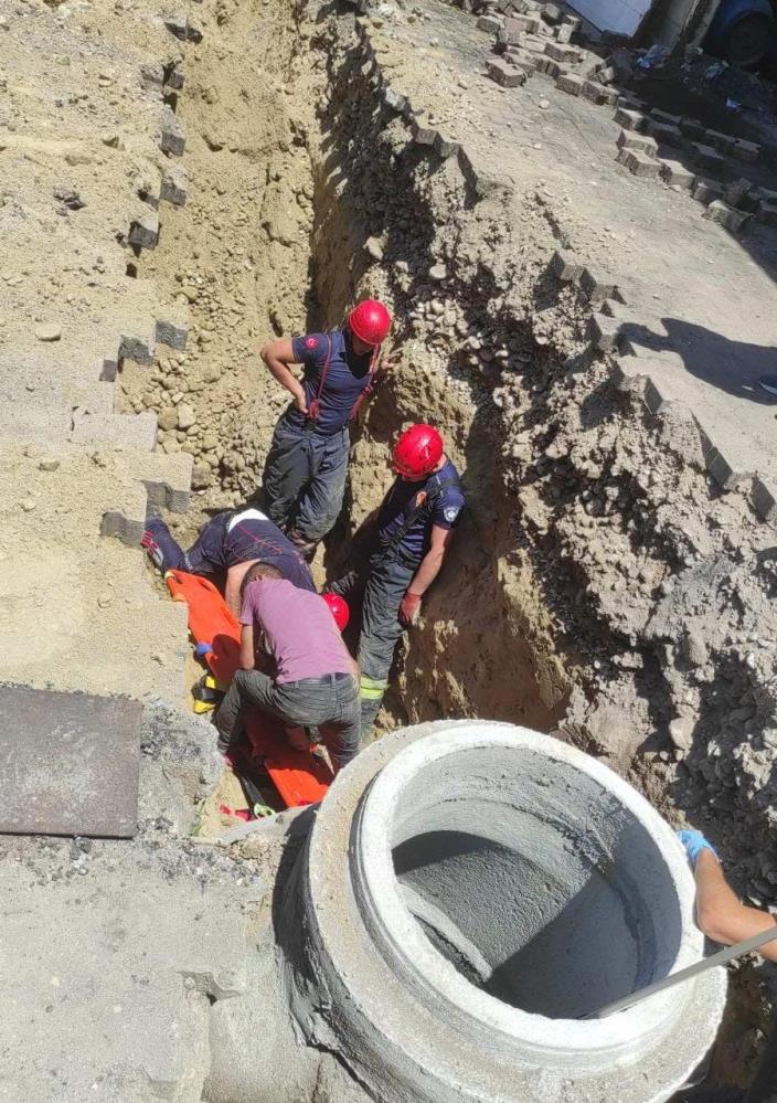 Salihli'de göçük altında kalan işçi hayatını kaybetti!-1