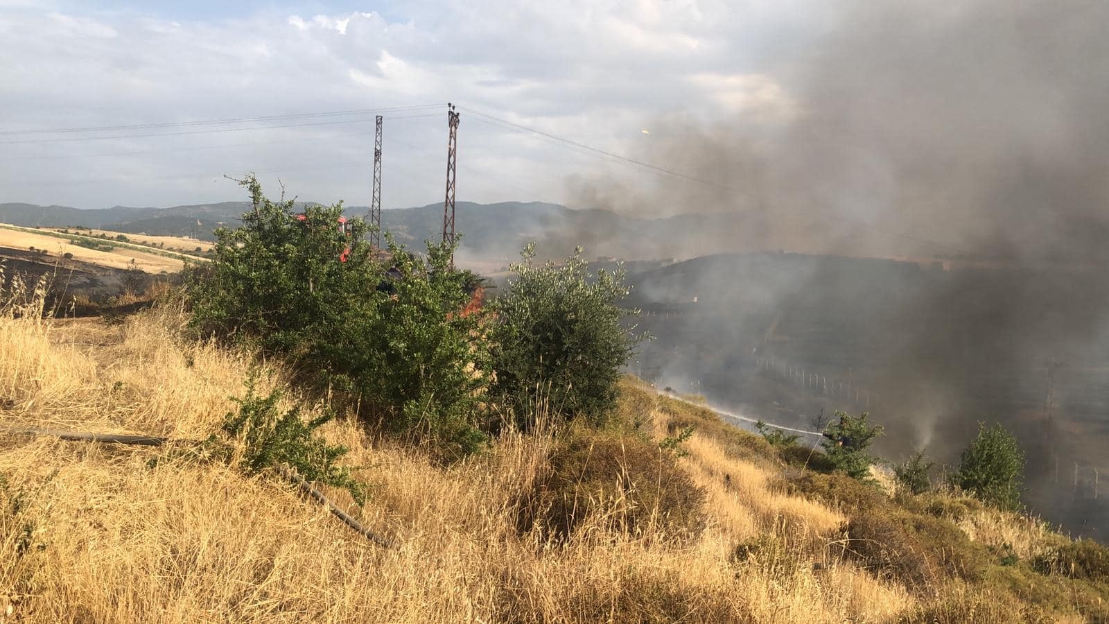Manisa'da Yangın Korkusu! Turgutlu'da Çepnidere Mahallesi'nde Arazi Yangını Kontrol Altına Alındı