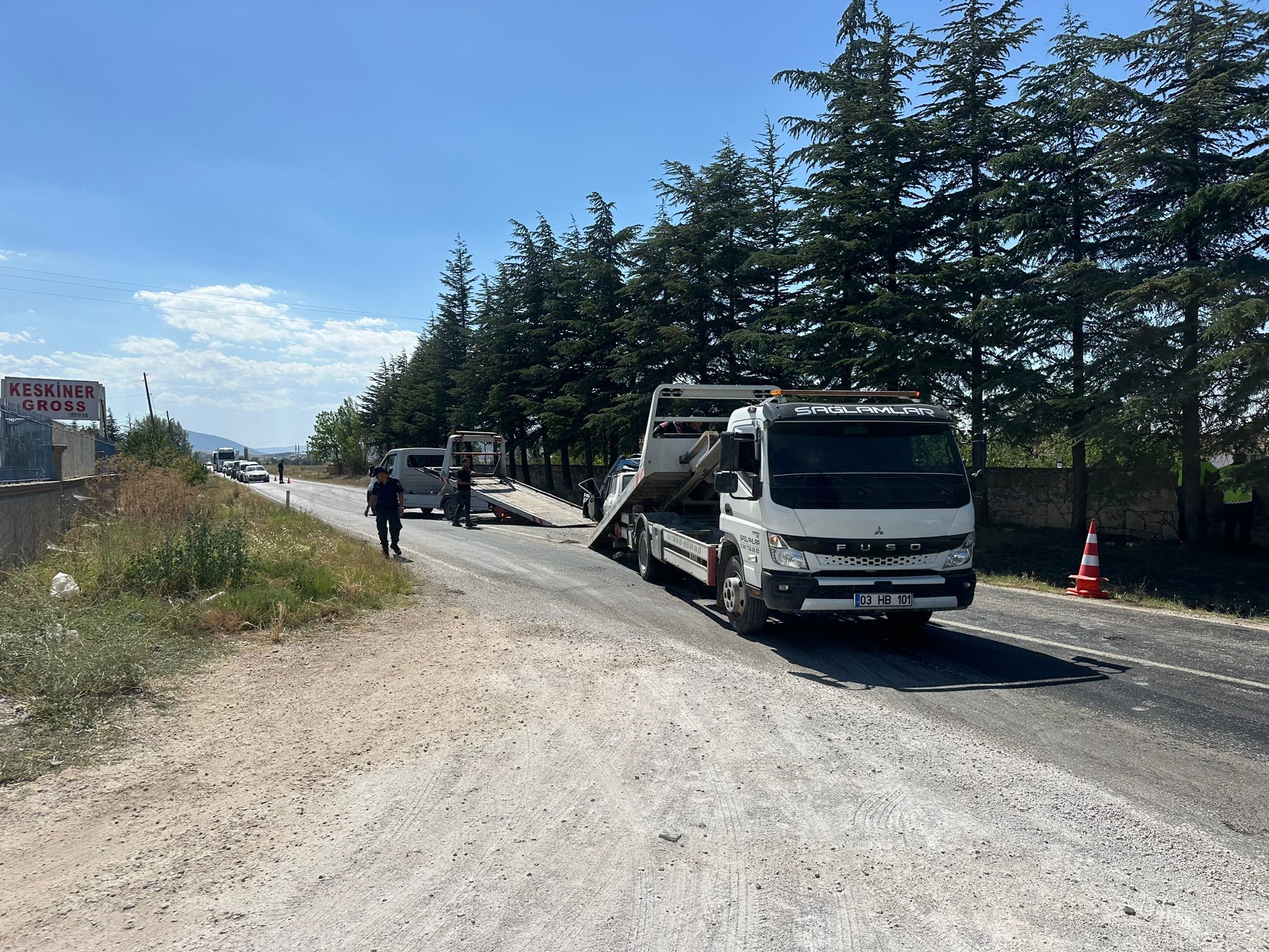 Afyonkarahisar'da feci kaza: 2 ölü 1 yaralı