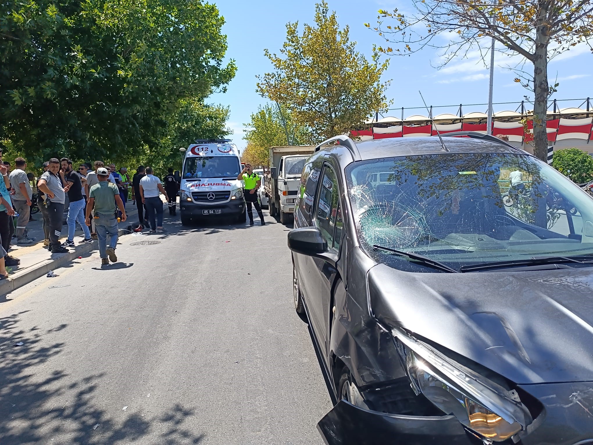 Manisa'da motosiklet kazası: 1 yaralı-22