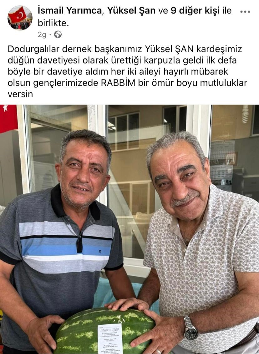 Dünyada bir ilk! Karpuzdan davetiye yaptılar-11