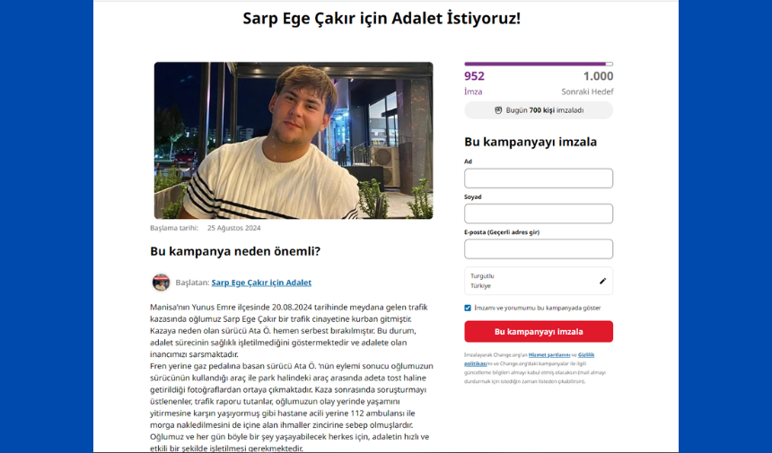 Sarp Ege Çakır İçin Adalet Arayışı Ailesi İmza Kampanyası Başlattı 11