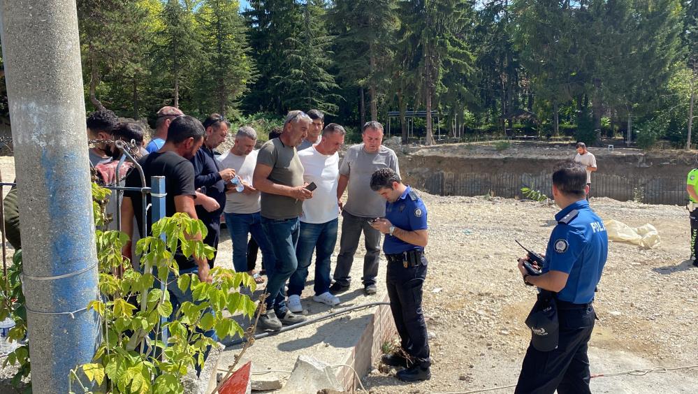 İşçiler ve müteahhit arasında silahlı kavga