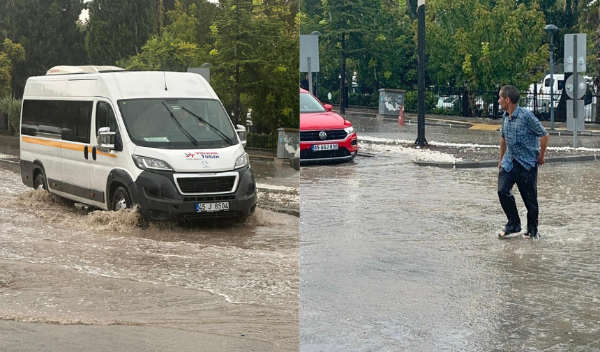 Manisa'da Yağmur Hayatı Olumsuz Etkiledi! 11