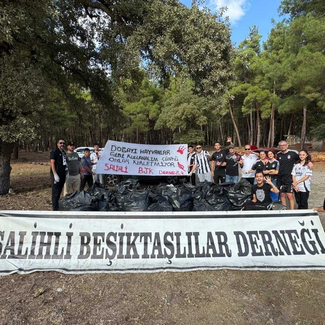 Salihli'de Beşiktaşlı taraftarlardan örnek hareket-3