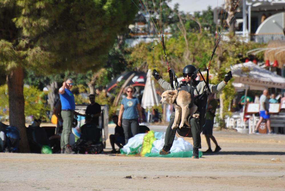 Manisalı öğretmen köpeğiyle bin 700 metreden atladı