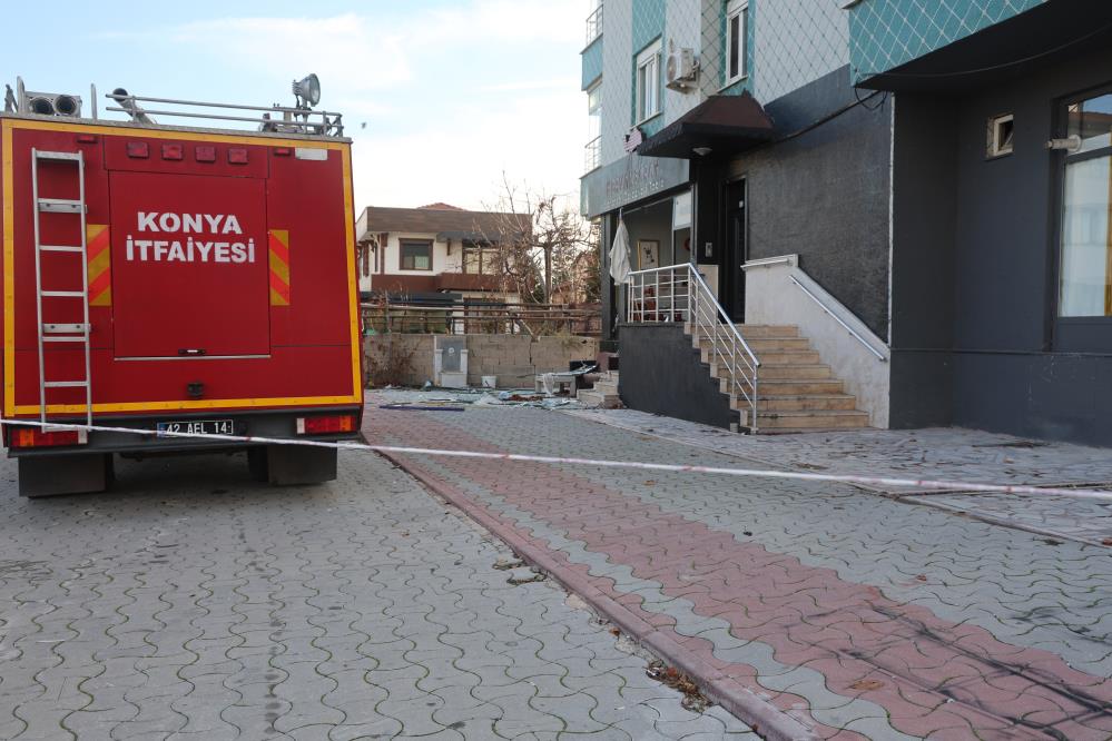 Konya'da iş yerinde meydana gelen patlamada 1 kişi yaralandı-1