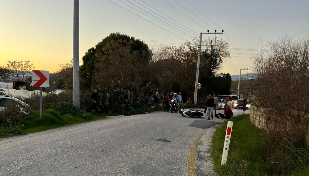 Muğla'da kontrolden motosiklet devrildi: 1 ağır yaralı