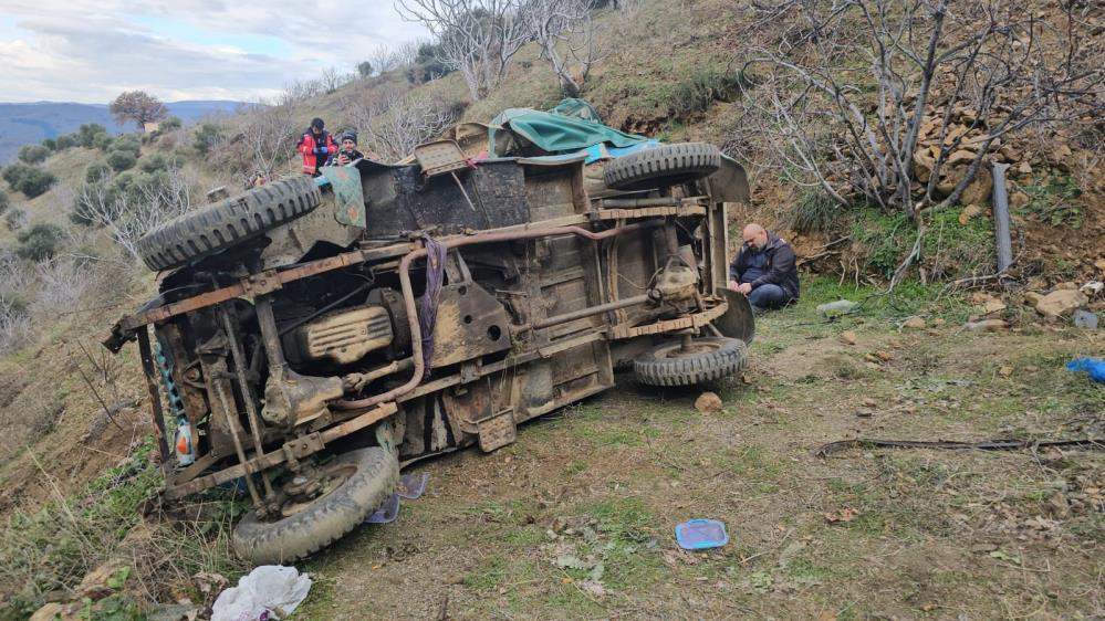 Aydın'da işçileri taşıyan araç uçuruma uçtu! 1 ölü 4 yaralı