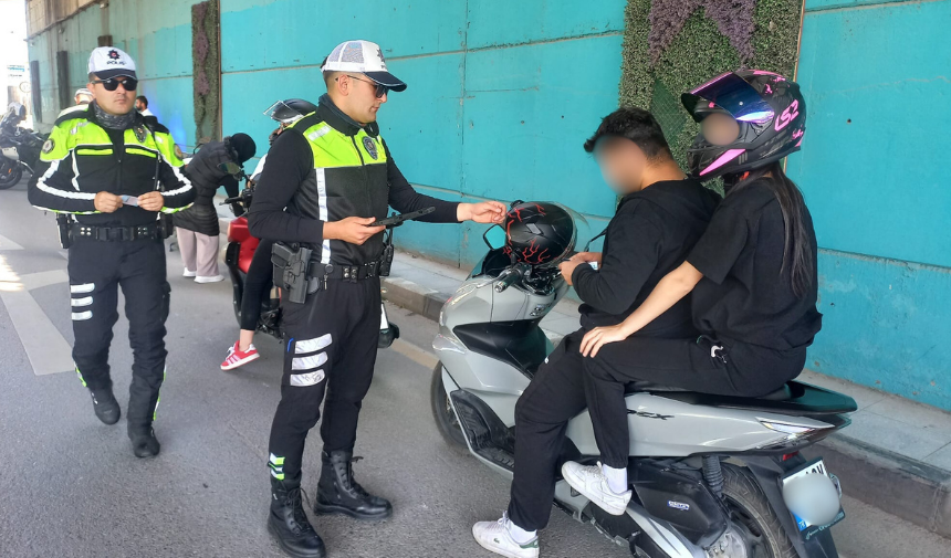 Manisa Emniyetinden Motosiklet Sürücülerine Sıkı Denetim